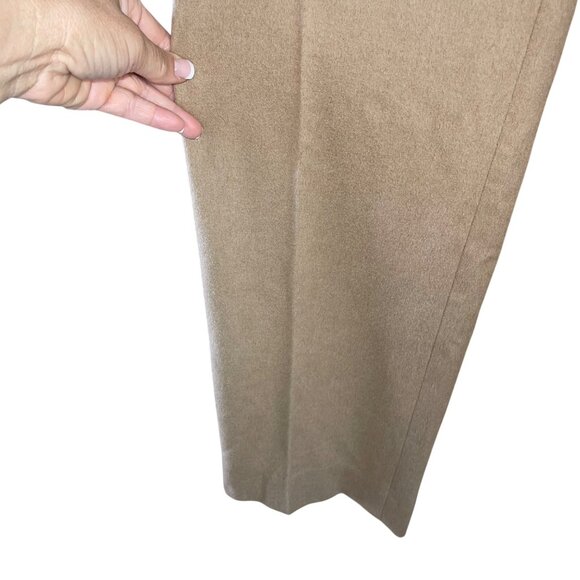 Max Mara Womens 100% Camel Hair Pant Suit Size 12 Corda Relaxed Classic - Picture 16 of 16